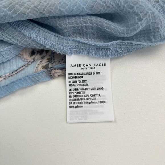 American Eagle Y2K Babydoll Top S Floral Paisley Festival Cottagecore Boho Fairy - Picture 12 of 15